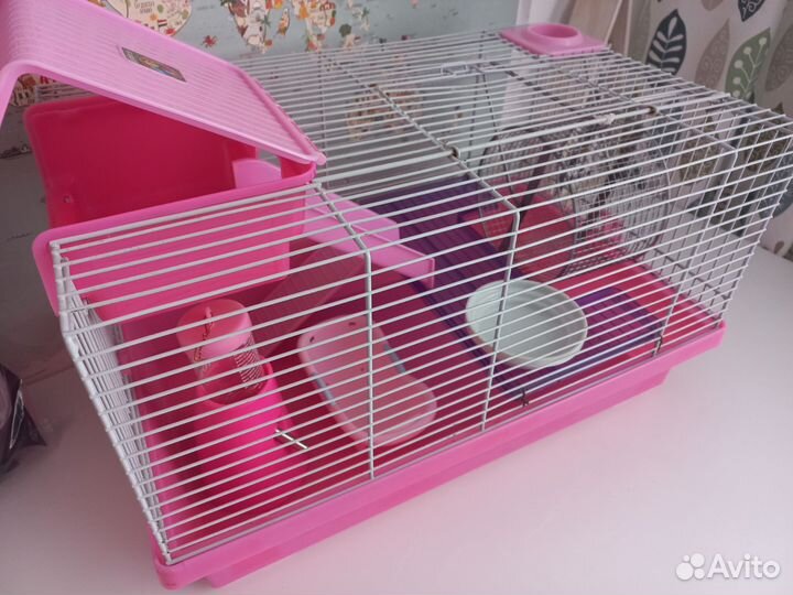 Клетка для хомяка со всем необходимым