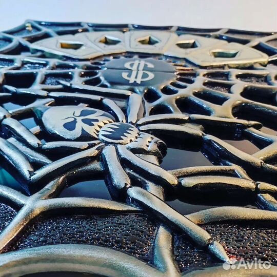 Нарды ручной работы со стеклом