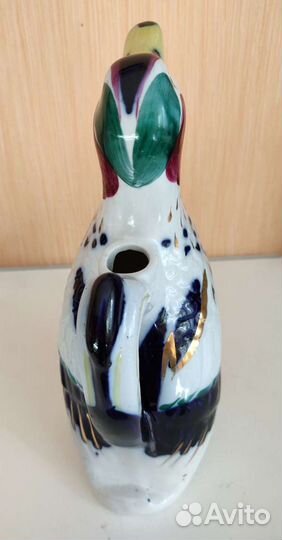 Фарфоровая утка графин СССР