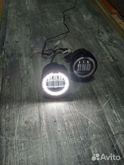 Противотуманки светодиод. Шевроле Нива Приора 50W