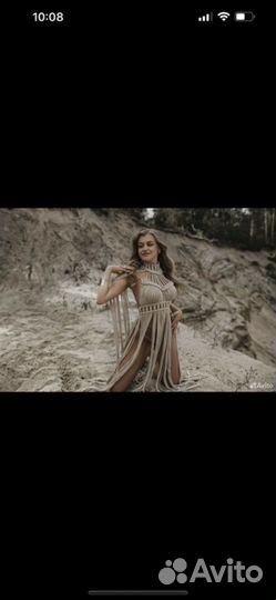 Платье макраме