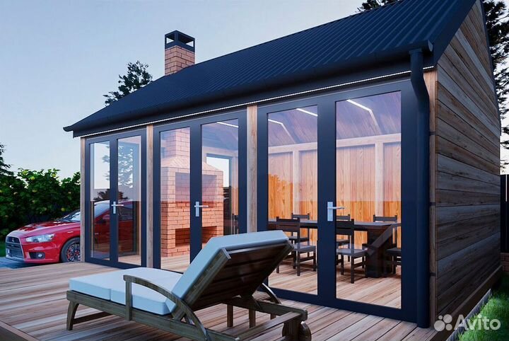 Остекление террас, веранд, беседок