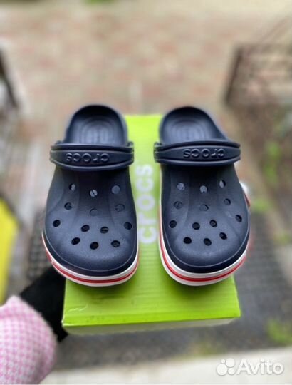 Детские сабо Crocs с 28 по 35 темно-синие