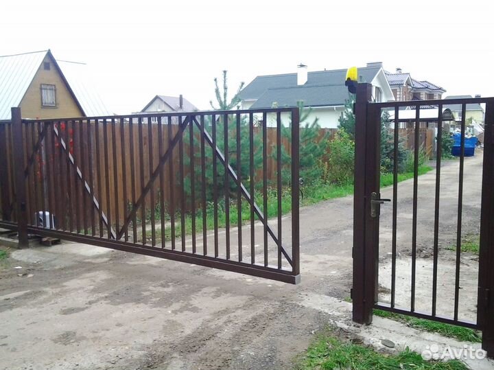 Откатные ворота со склада