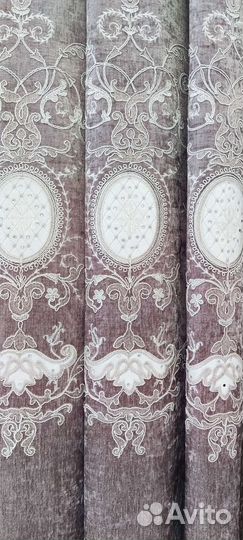 Комплект шторы и тюль турция