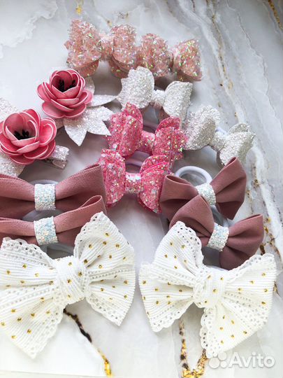 Резинки,заколки ручной работы