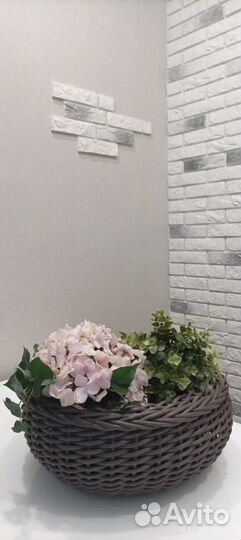 Кашпо из ротанга