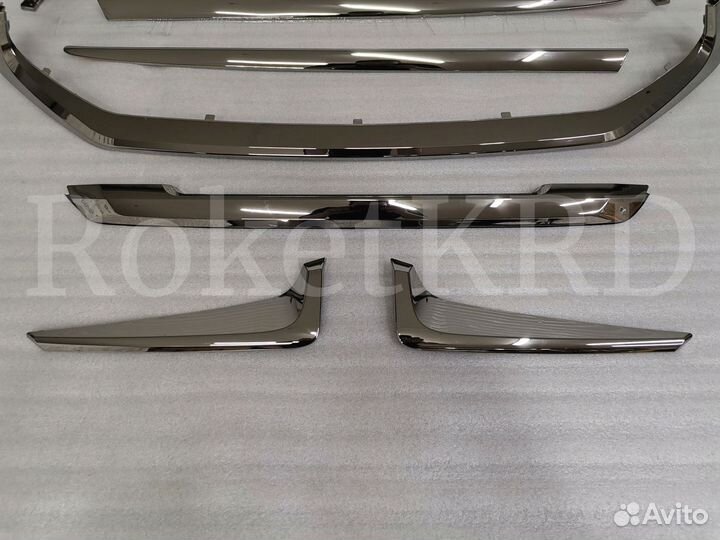 Молдинги Lexus lx 570 2016+ темный хром