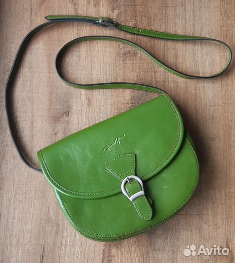 Сумка Gerard henon зеленая натуральная кожа