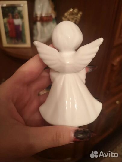 Ангел статуэтка с иконой