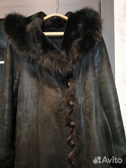 Дубленка натуральная женская 48 размер Турция