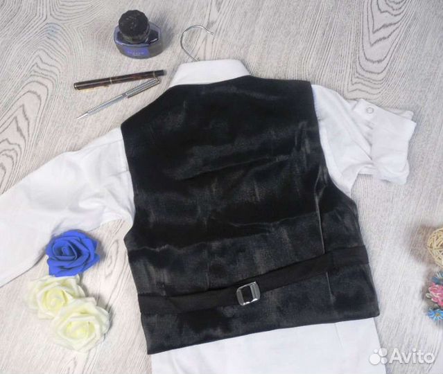 Костюмы-тройки с жилетом на 6, 7 и 8 лет