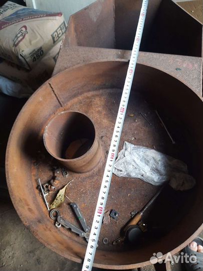 Печь для бани из трубы с баком