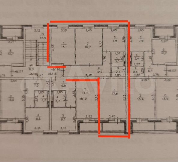 3-к. квартира, 72,1 м², 2/4 эт.
