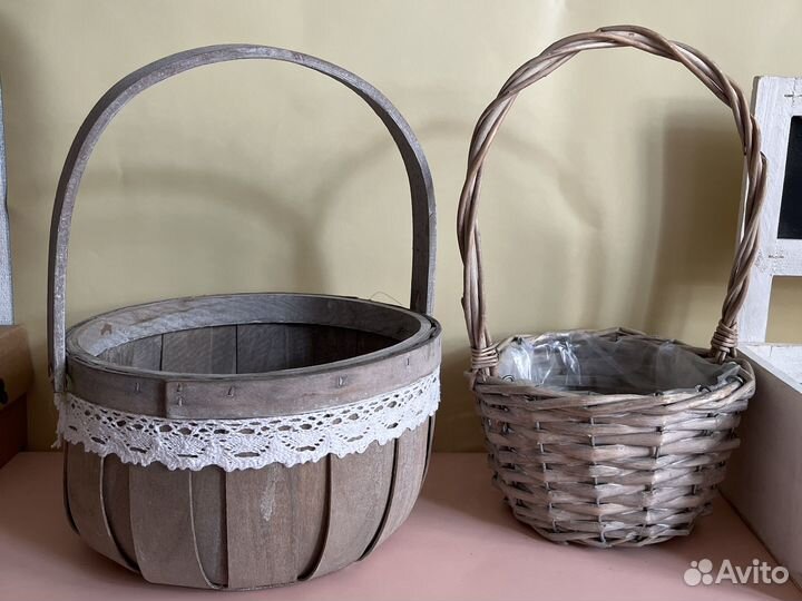 Корзинка для цветов лейка коробка