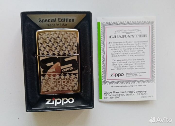 Зажигалка zippo юбилейная 85 лет