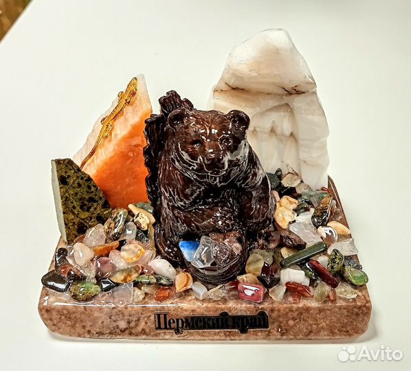 Фигурки статуэтки медведей из камня новые