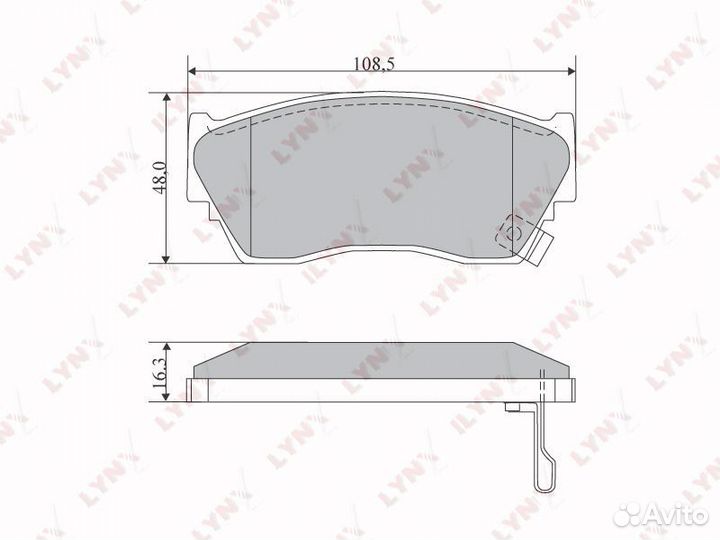 Колодки тормозные перед Mazda 323 / Nissan pulsar