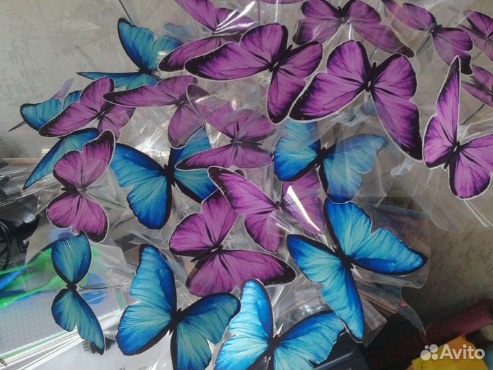 Заготовки бабочек для букетов