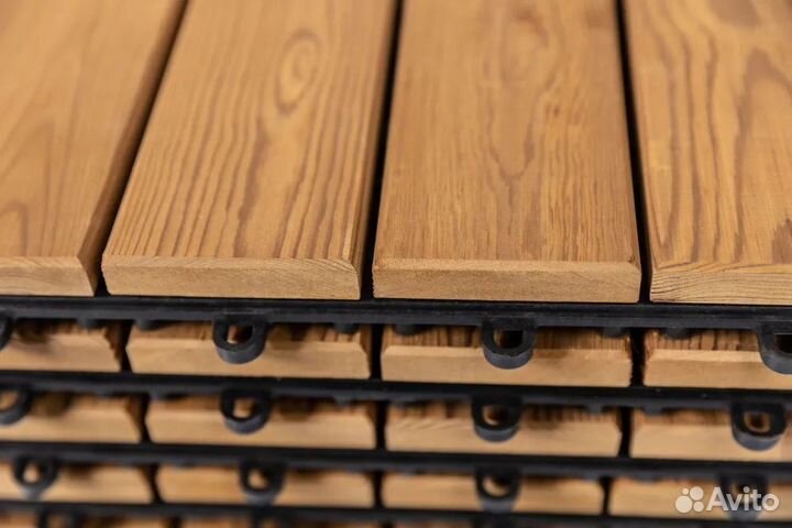 Плитка напольная деревянная для отделки бани