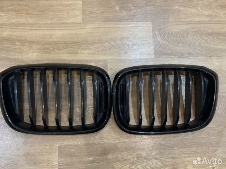 Решетки радиатора (ноздри) bmw x3 g01 черные