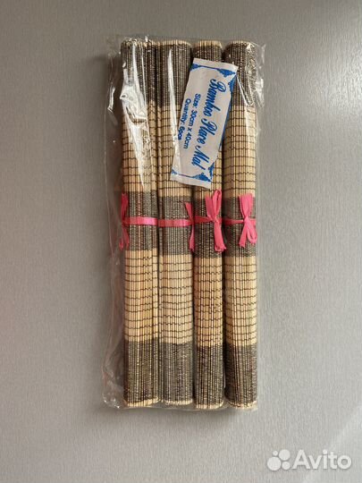 Салфетки сервировочные бамбуковые 4+1 шт. новые