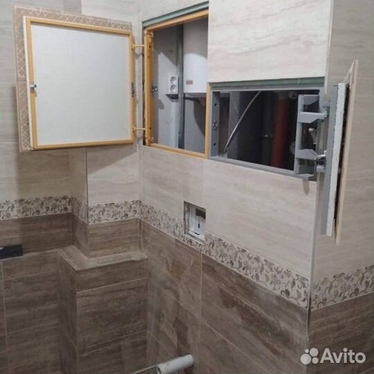 Установка монтаж люков скрытых сантехнических