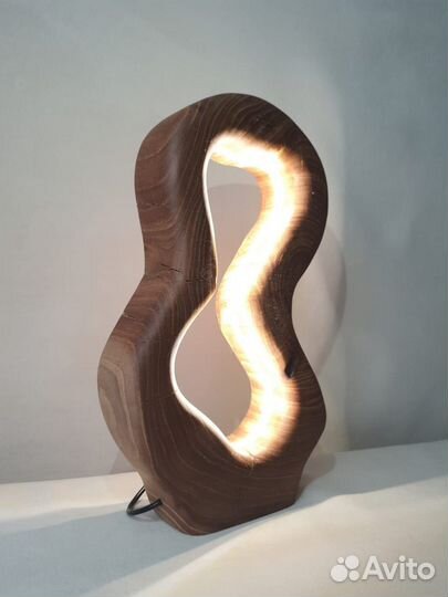 Лампа из массива карагача