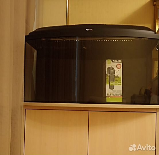 Аквариум- панорама с тумбой на 100л