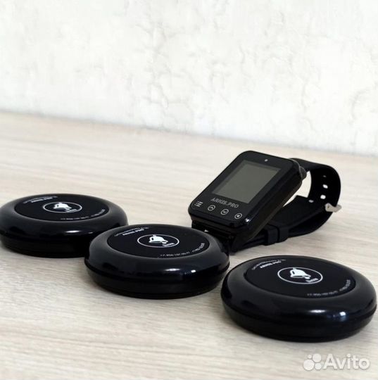 Кнопка вызова официанта с часами-пейджер Элит