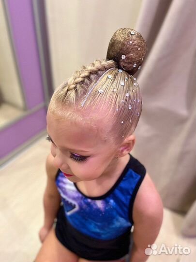 Прическа для художественной гимнастики