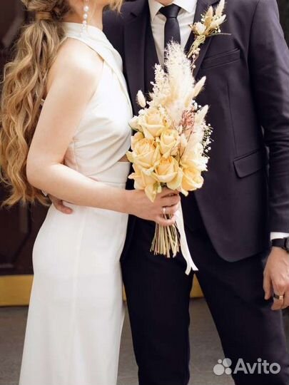 Букет невесты бутоньерка для жениха