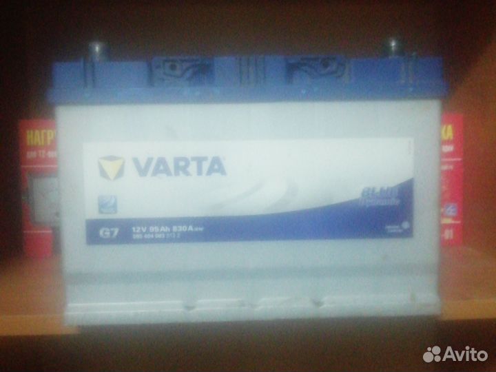 Аккумулятор Varta 95 ач, G7, D31L(Азия)