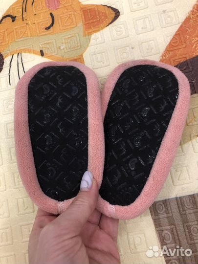 Новые Носки тапочки противоскользящие 14 см