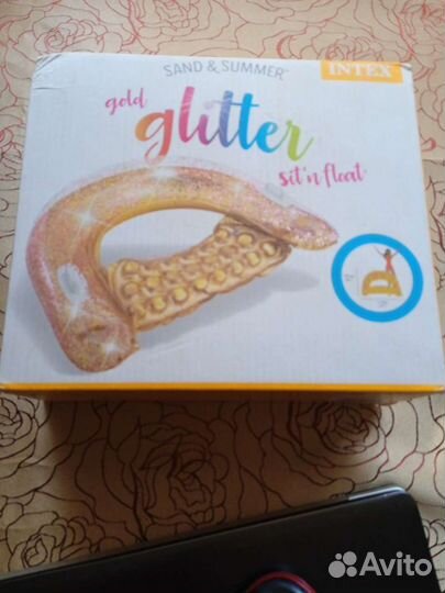 Надувное кресло-плот для плавания intex новое