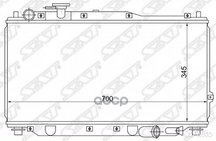 Радиатор трубчатый Kia Spectra / Sephia / Shuma
