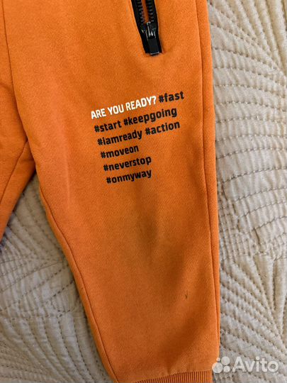 Брюки с начесом на мальчика 92