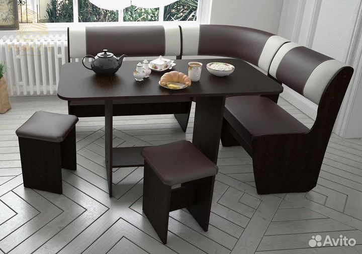 Кухонный уголок венге шоколад темный-светлый