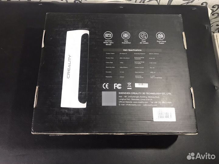 Коробка пустая 3D сканера Creality CR-Scan 01
