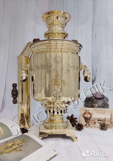 Самовар на дровах. Медалист Н.И. Баташева.Оригинал