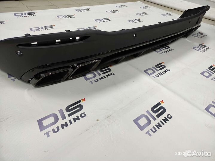 Диффузор+насадки AMG 63 Mercedes GLE V167 GLS X167