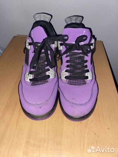 Nike air jordan 4 purple осенние