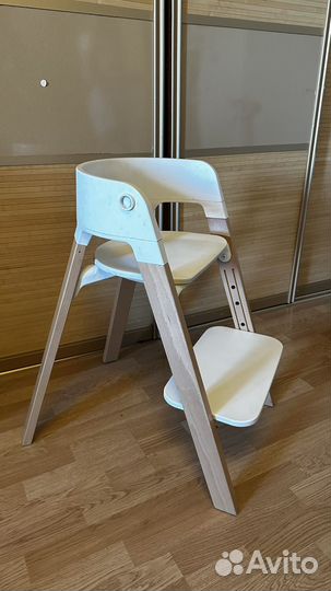 Стульчик Stokke Steps White Natural