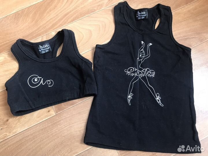 Майка, топ, гимнаст. купальник и бриджи для танцев