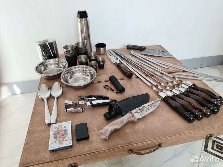 Набор для пикника шашлычный - стол трансформер