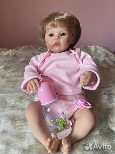 Мягкая- силиконовая кукла реборн 45 см