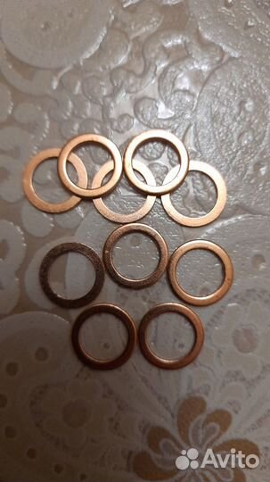 Течет кран Медная уплотнительная шайба 10x14x1 мм