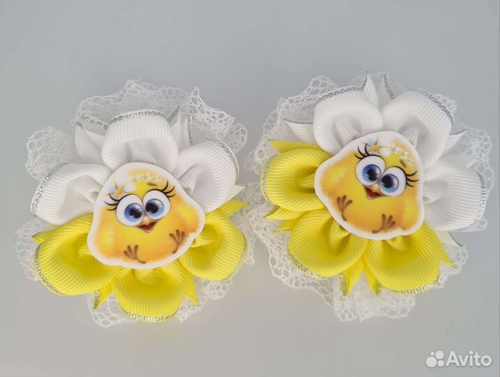 Бантики для волос, цыпленок