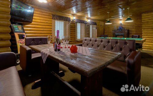 Сауна баня с бассейном