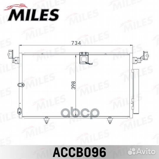 Конденсер lexus RX300 00-04 accb096 Miles